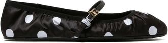 Dolce & Gabbana Ballerina Shoes, female, Black, 6 UK, Black & White Polka Dot Ballerina