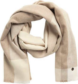 Bruno Magli Plaid Cashmere Scarf in Camel at Nordstrom Rack