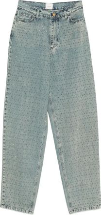 Alysi Jeans verfraaid met stras - Blauw