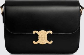 Celine Triomphe Smooth Calfskin Mini Crossbody Bag with Logo