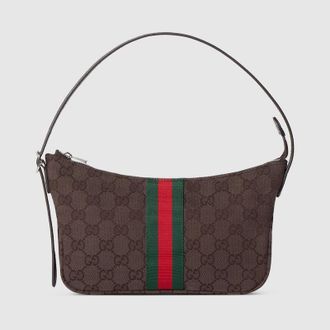 Gucci Lunetta Small Crossbody Bag, Brown, GG Canvas