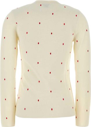 Bottega Veneta Womens Serafina Sweater Beige Cotton Nylon