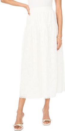 Vince Camuto Midi Skirt in Ultra White at Nordstrom, Size 14