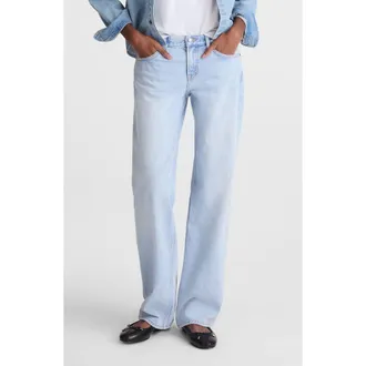 Madewell The Short Low-Rise Loose Jeans in Foster Wash at Nordstrom, Size 27P