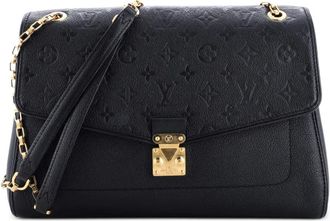 Louis Vuitton Saint Germain Handbag Monogram Empreinte Leather MM shoulder bag - Zwart