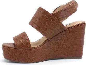 Guess Wedges - Dames - Sleehakken - Bruin - 38 EU - Leer - Schoenen