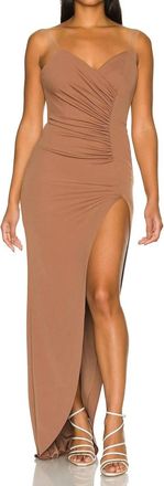 Katie May Colette Gown Maxi Dress In Cocoa
