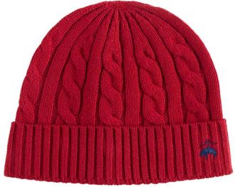 Brooks Brothers Cashmere Blend Classic Cable Hat in Red at Nordstrom