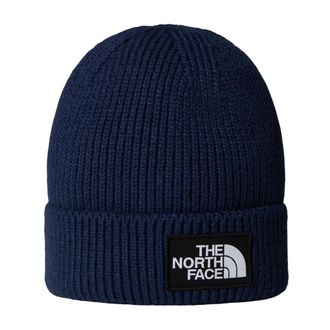 The North Face Logo Box Cuff Beanie - Accessories - Hombre - Azul - ONE SIZE