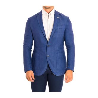 La Martina Heren, Jassen, Blauw, Maat: M Katoen