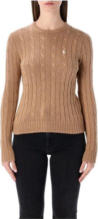 Polo Ralph Lauren Truien & Vesten, Dames, Bruin, L, Katoen, Julianna Classic Knit