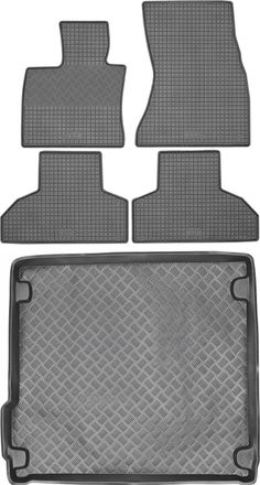 OEM Juego De Alfombrillas De Goma Para Coche Y Alfombrilla Para Maletero Para Bmw X5 F15 Suv (2013-2018)