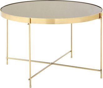 Premier Housewares Allure Large Black Mirror Side Table