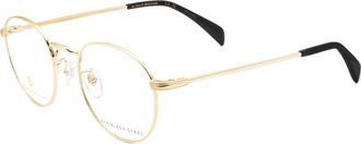 David Beckham Mens 50 mm Gold Opticals