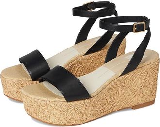 Dolce Vita Talisa Womens Wedge Shoes Black : 8.5 M, Leather