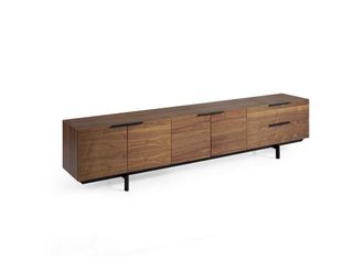 Pondecor Interiorismo Mueble TV fabricado en MDF con chapa de madera natural. 220x42x55H cm