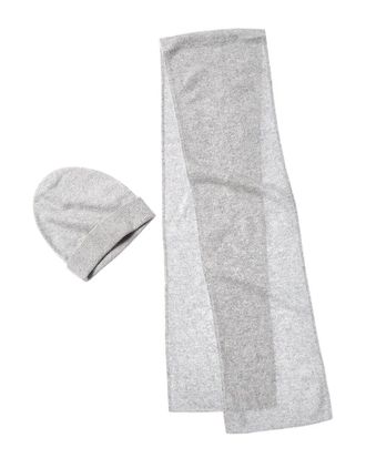 Amicale Cashmere Cashmere Brushed Cashmere Hat & Scarf Set