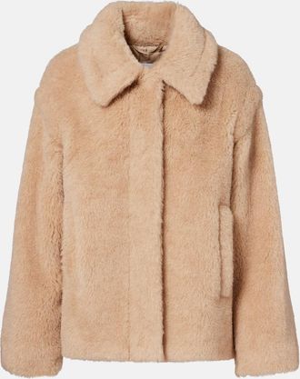 Max Mara Tritone cropped teddy jacket