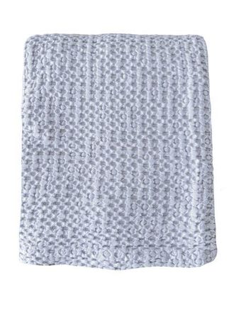 Anaya with Love Stonewashed Cotton Waffle Bed Blanket in Powder Blue at Nordstrom, Size Medium