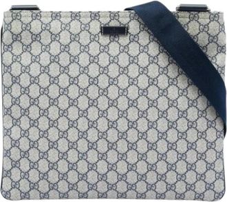 Gucci Pre-owned Canvas Crossbody Bag - Dames - Vintage Schoudertas - Grijs - ONE Size - Vintage