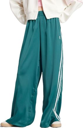 adidas (WMNS) adidas Adicolor Satin Wide Leg Track Pants Asia Sizing Collegiate Green IP2960