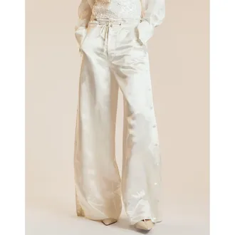 Cynthia Rowley Wide Leg Snap Pants