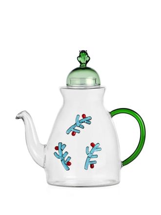 Ichendorf Berries & Frog glass teapot - unisex - Borosilicate Glass - One Size - White