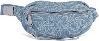 Aim&eacute;e Milan Leather Belt Bag in Denim Garden at Nordstrom