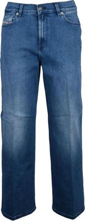Diesel Jeans, Dames, Blauw, W31, Katoen, 2000 Widee Jeans