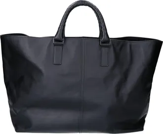 Bottega Veneta Black Leather Tote Bag (Pre-Owned)