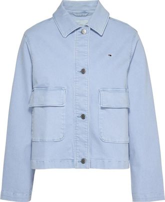 Tommy Jeans Gmd Katoenen Jas - Dames - Spijkerjassen - Blauw - XS - Katoen - Jassen
