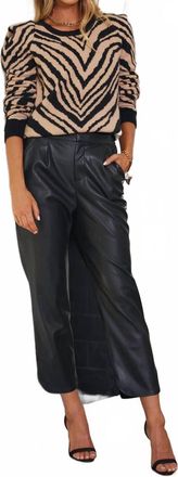 Bishop + Young Alejandra Vegan Leather Pant In Black