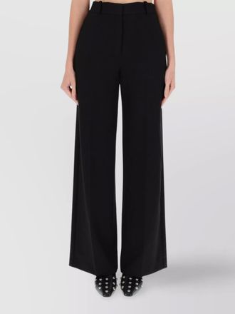 Theory wide leg trousers with pockets and loops
