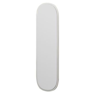 Dmora Espejo Fiesse, Forma Ovalada, Tipo De Pared, Estructura Transparente, 40x120h Cm Blanco