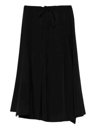 Yohji Yamamoto tie-fastening skirt - Black