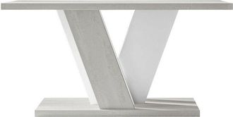 Mirjan24 Mesa De Centro Goodyear 128, Gris + Blanco, 60x70x110cm, Di&aacute;metro: 0, Aglomerado Laminado, Angular