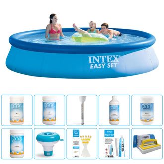 Intex Piscina Easy Set Redonda - 396x84 Cm - 7-piezas S43246