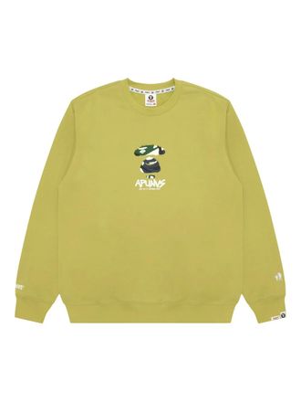 Aape By A Bathing Ape camouflage-print crew-neck sweatshirt - Green