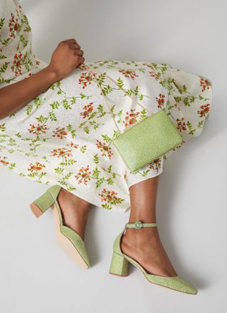 L.k. Bennett Womens Darling Open Courts, Green - Size UK 5