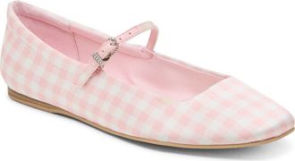 Dolce Vita x Byrdie Golf Reyes Mary Jane Flat in Pink Plaid at Nordstrom Rack, Size 8.5