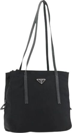 Prada Pre-owned Vintage Tote Bag - Dames - Vintage Shopper - Zwart - ONE Size - Nylon - Vintage