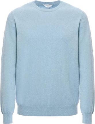 Malo Girocollo Basico - Heren - Cashmere truien - Blauw - XL - Kasjmier - Truien & Vesten