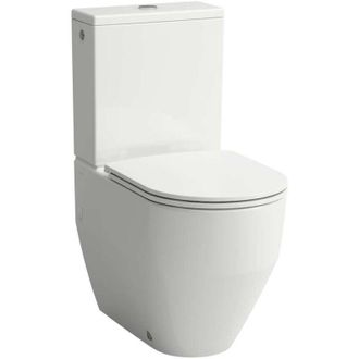 Laufen Laufen Pro - Juego Completo De Wc Combi De Pie, Desag&uuml;e Posterior/inferior, Softclose, Blanco H8679530009701