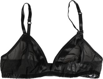 Dolce & Gabbana Womens Black Nylon Stretch Soft Cup Brassiere Underwear Elastane Silk Clothing