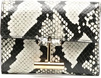 Tom Ford Portafoglio con effetto serpente - Nero