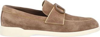 Valentino Garavani Vlogo suède loafers - Beige