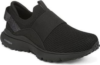Ryk&auml; Jumpstart Knit Slip-On Sneaker in Black Black at Nordstrom, Size 8.5