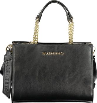 Mario Valentino Handbags, female, Black, Size: ONE SIZE Bag With 2 Chain Handles