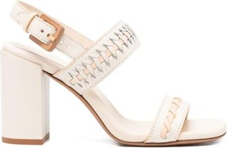 Zimmermann High Heel Sandals, female, White, Size: 11 US Alchemy Leather Heel Sandals