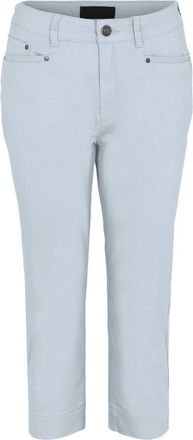 C.Ro Cropped Broeken - Dames - Vrijetijds broeken - Blauw - 2XL - Broeken